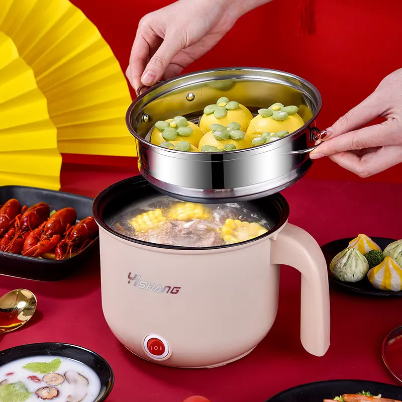 Panci Listrik Serbaguna / Panci Elektrik Multifungsi 1.8 L / Elektrik Cooker Free Kukusan/ Panci Multigungsi, untuk Menggoreng, Merebus dan Mengukus 2