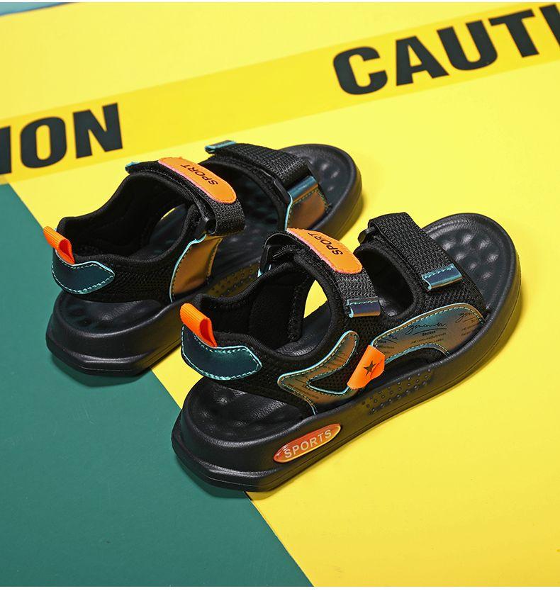 Product Introduction of ABC PEAC Boys' Sandals 2025 Summer New Soft Sole Non-Slip Boys' Sports Beach Shoes For Big Kids 11