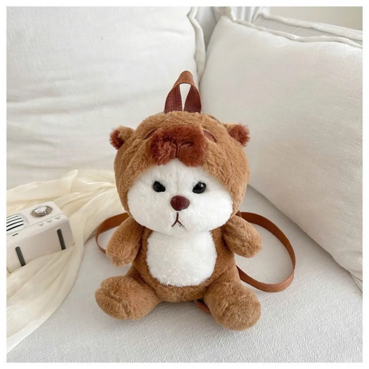 Balô đeo vai Lela dễ thương - Phong cách thời trang hiện đại - Backpack balo  gấu  lông