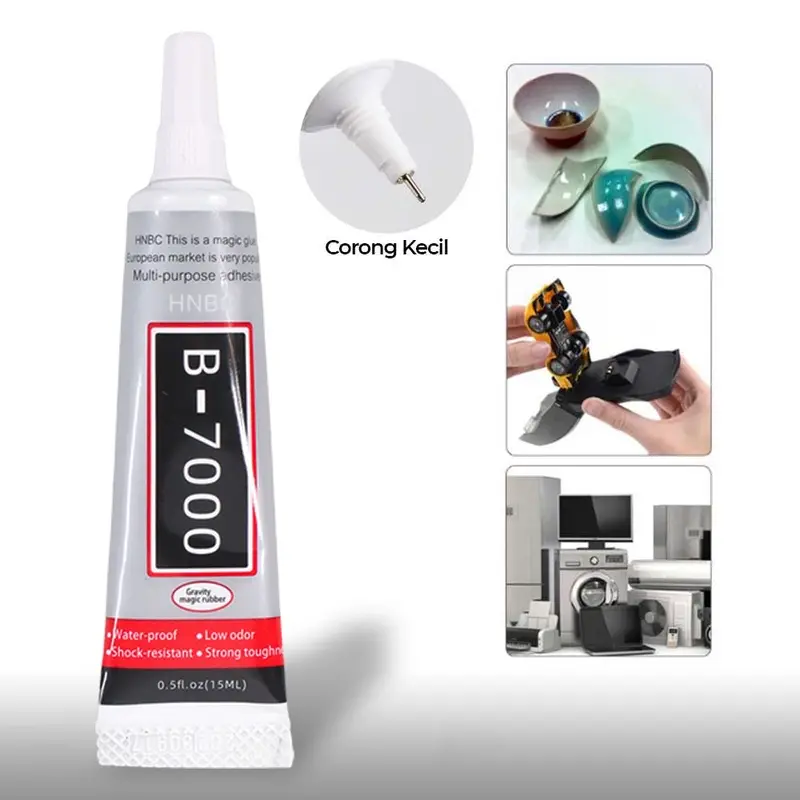 Lem Hitam T7000 Lem Bening B7000 Lem Serbaguna Lcd Touchscreen Handphone Gadget B7000 T7000 15ML 50ML  110ML High Quality 3