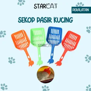 SC Sekop Kotoran Kucing Serokan Pasir Variasi Kucing Mini