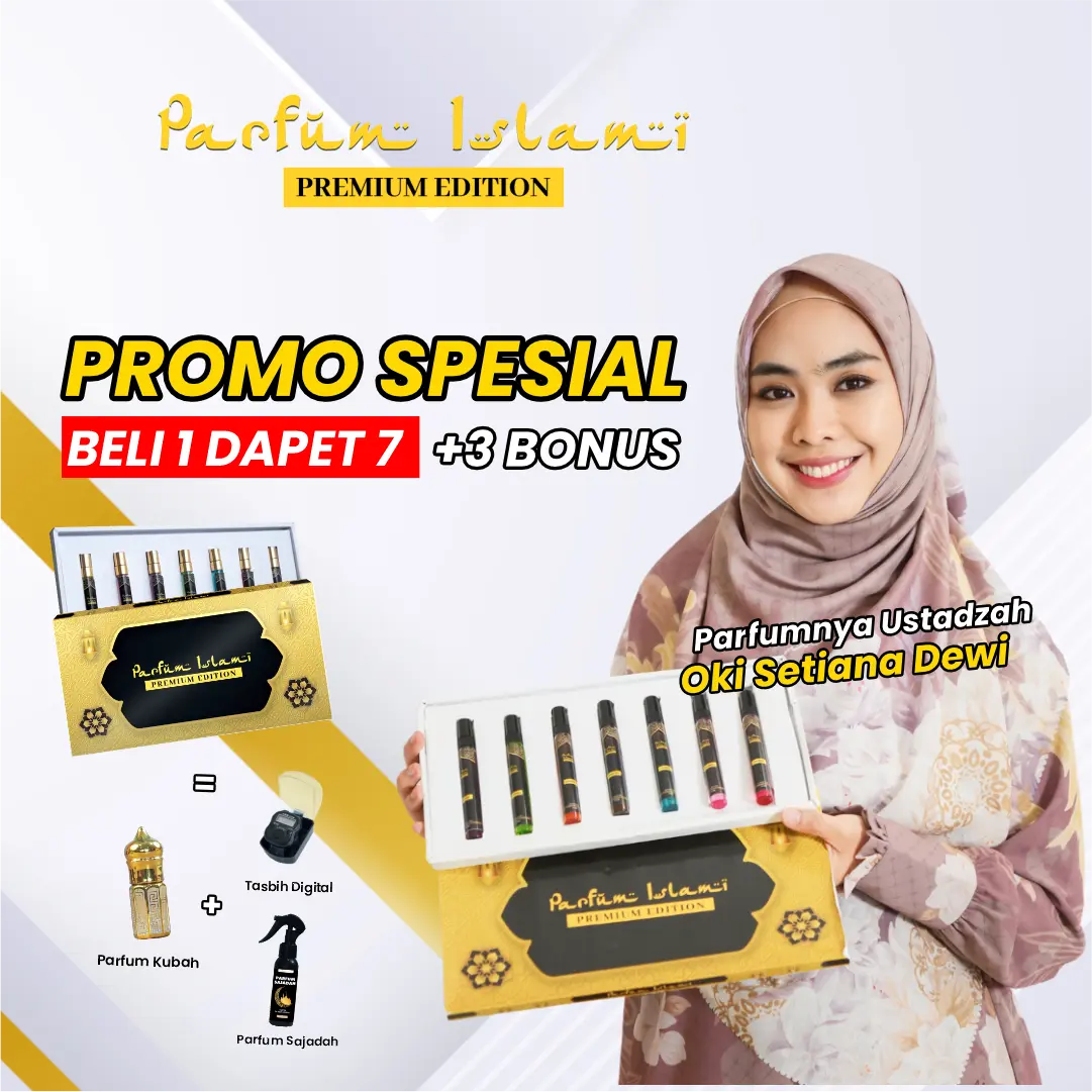 SPESIAL PREMIUM EDITION - PARFUM ISLAMI - Wangi Pilihan Umma Oki Setiana Dewi dengan 7 varian wangi BestSeller