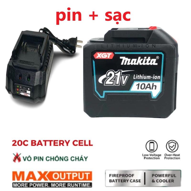Pin đóng 20 cell kèm sạc makita 18v - 21v pin dung lượng cao