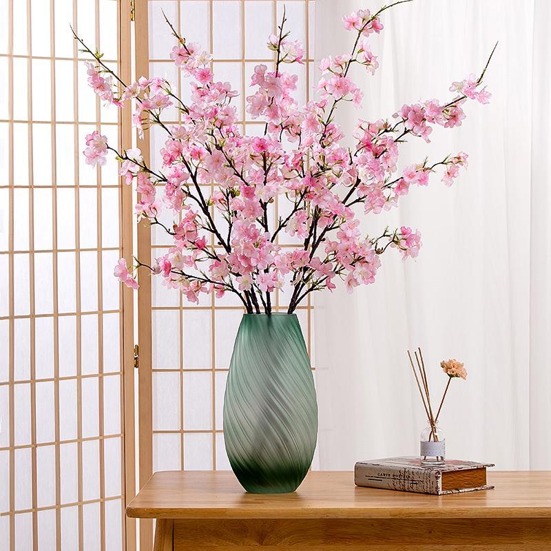 Spring Home Decor Artificial Cherry Blossom, 1 Count Fake Flower For Home Living Room Party Decor 3