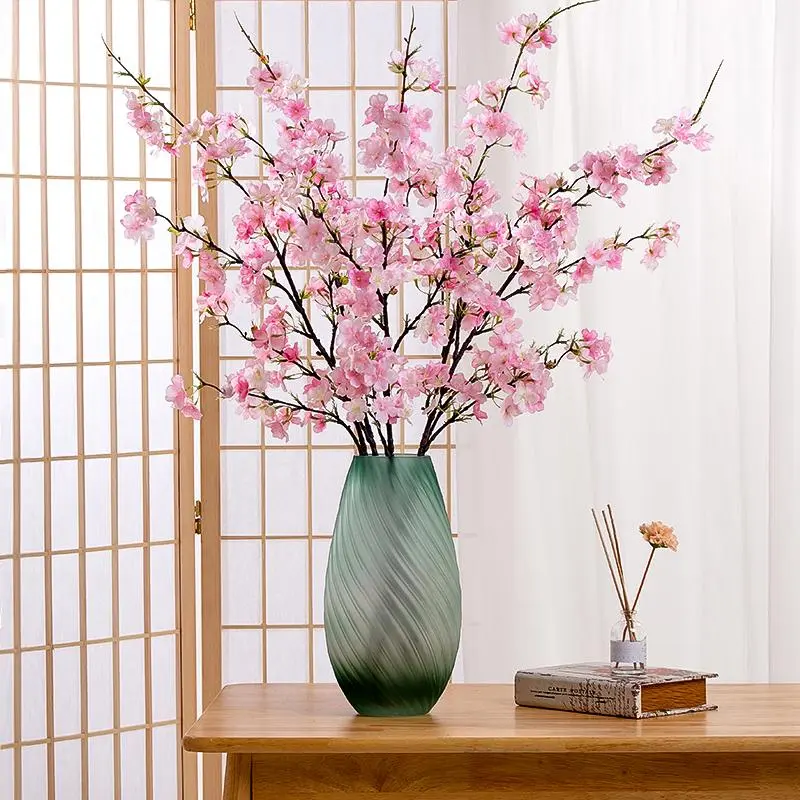 Spring Home Decor Artificial Cherry Blossom, 1 Count Fake Flower For Home Living Room Party Decor 3