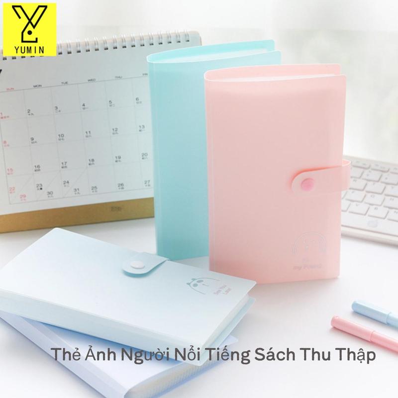  album đựng sổ đựng card Album Thẻ Ngôi Sao cắm thẻ danh thiếp sổ tay 3 inch nhiều ô lưu trữ đa năng chống nước vui nhộn Chống Thấm Nước 