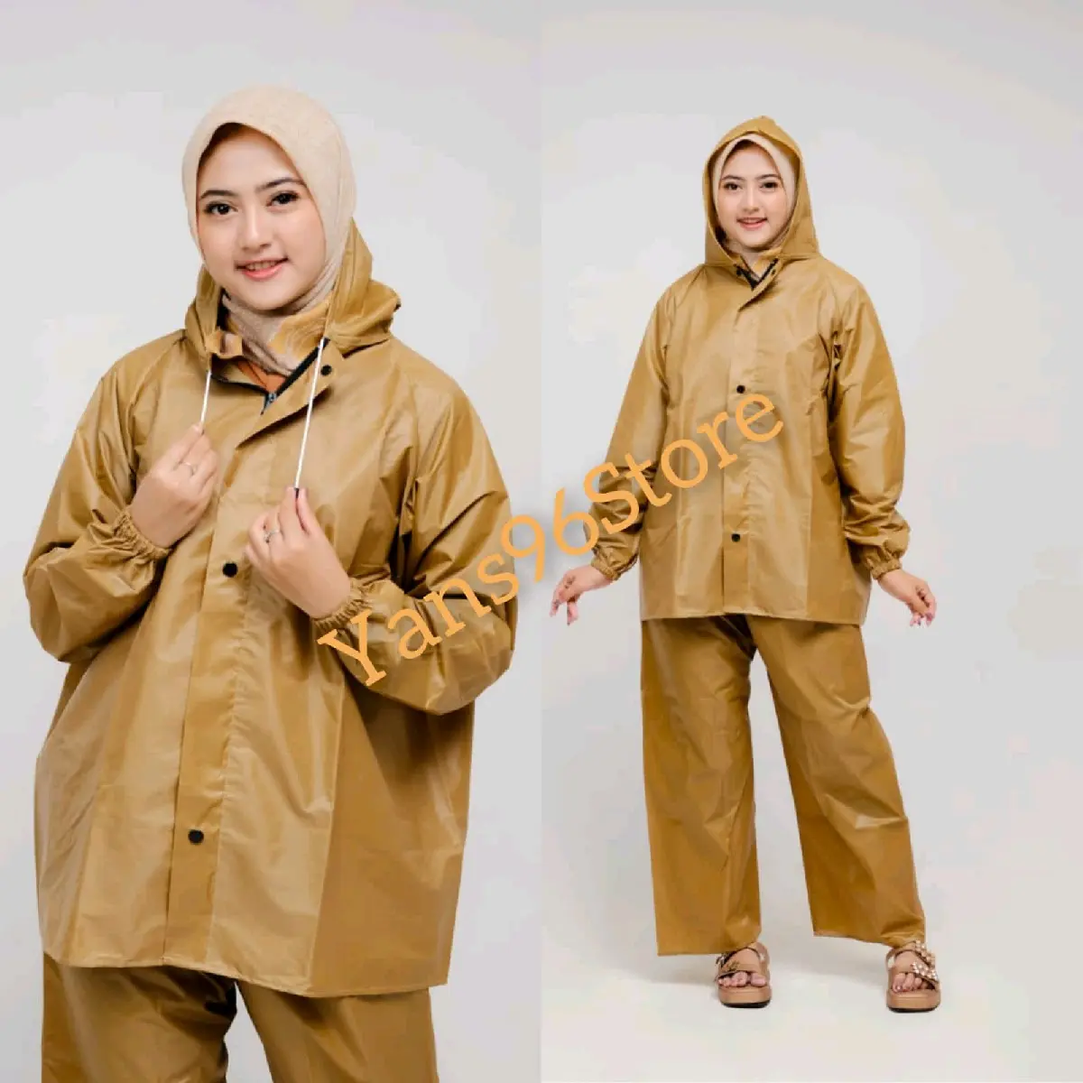 RAINCOAT Jas Hujan Dewasa Mantel Pria Wanita Bahan Parasut