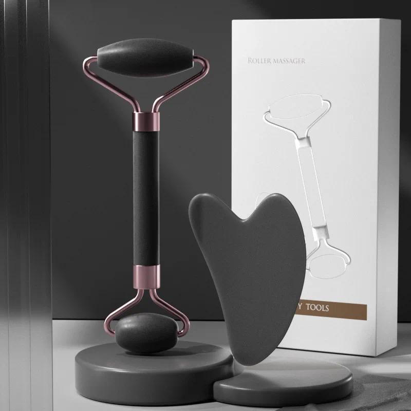 Con Lăn Massage Mặt, Bộ 2 Cái, Bảng Guasha, Dụng Cụ Cạo Resin, Dụng Cụ Xóa Nếp Nhăn, Con Lăn Mát Xa, Để Nâng Cơ Mặt, Dụng Cụ Chăm Sóc Da Bó Sát Cơ Thể 5