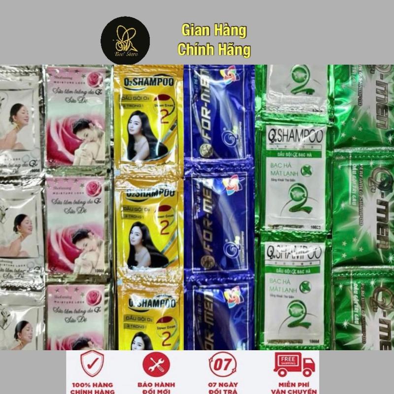 500 gói dầu gội/ sữa tắm dùng trong khách sạn nhà nghỉ homestay