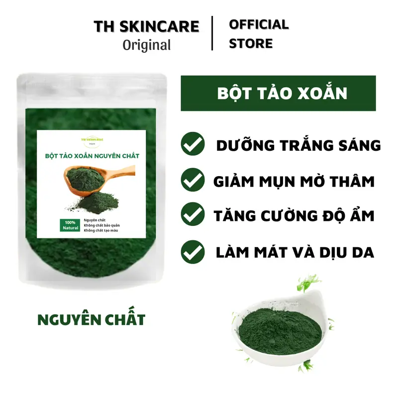 Combo 4: Bột tảo xoắn + Dẻo bạc hà + Ngũ hoa hạt 1