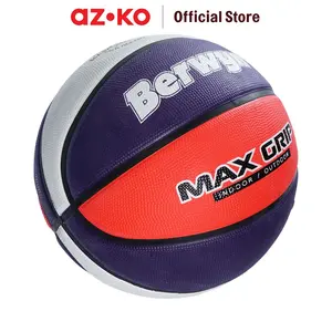 BERWYN UKURAN 7 BOLA BASKET SPONGE RUBBER - MERAH/BIRU NAVY