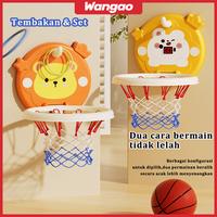 Gambar WANGAO Bola Basket Mainan Anak Basket Indoor Terpasang Di Dinding Mainan Bola Basket Dan Ring Basket - Biru dari Wanggao Mall Kota Bekasi 1 Tokopedia
