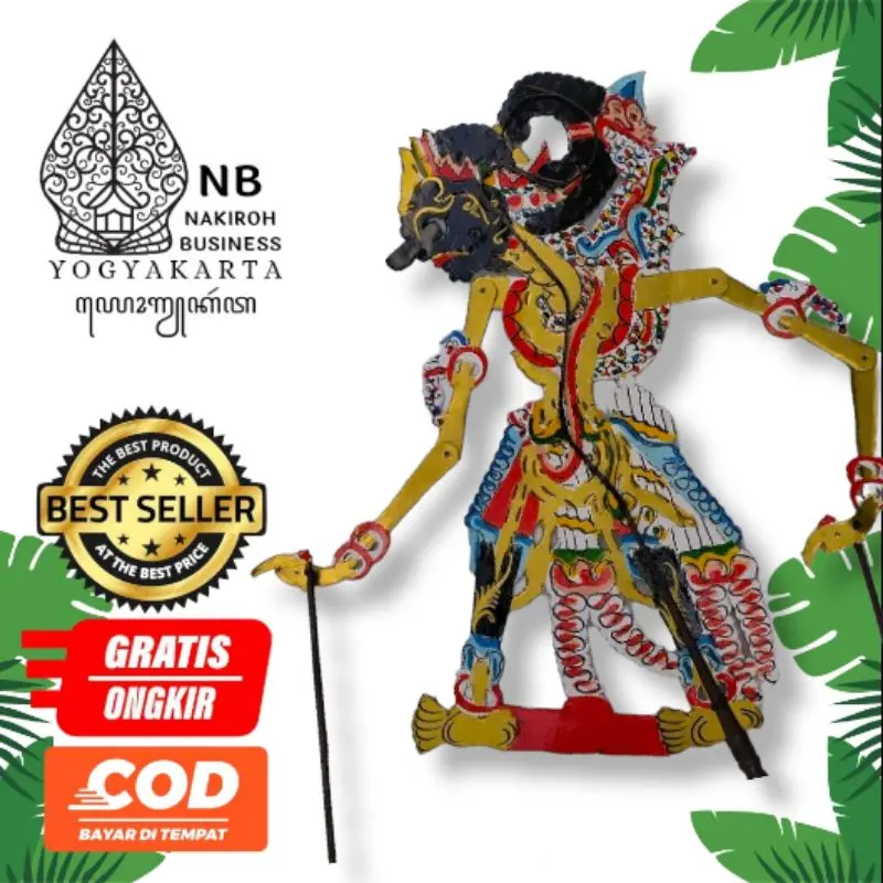 Wayang Kulit Asli GATOTKACA Mini 30 cm
