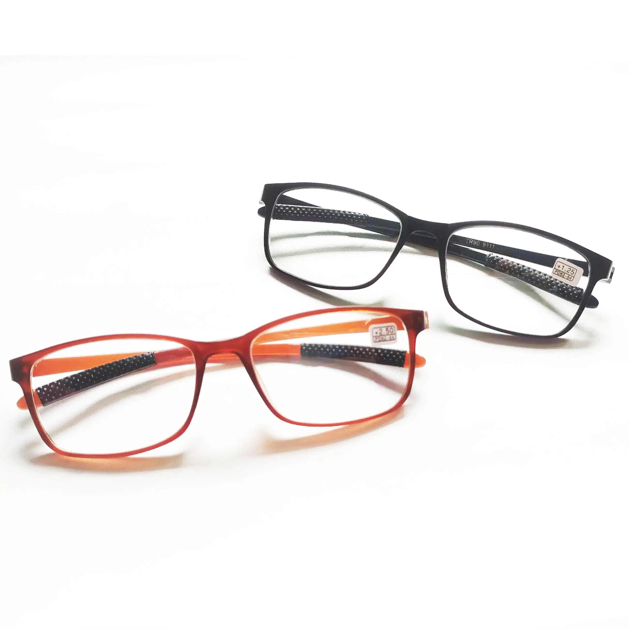 Kacamata Baca Lensa Plus Double Hitam Coklat Frame Lentur Elastis