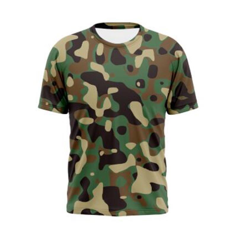 Áo Thun, Nam Và Unisex, ngắn Tay, Ngụy Trang Quân Đội, Thiết Kế Camo, Thích Hợp Tập Thể Dục, Thể Thao, Tập Gym Và Huấn Luyện Quân Sự, Áo Sport Top Chạy Bộ Cổ Tròn áo  phong 3