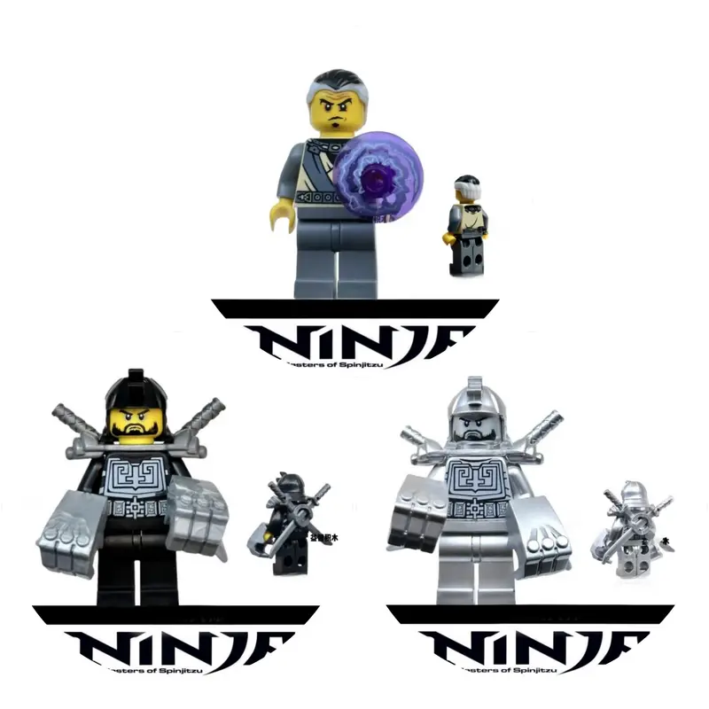 [ Có Sẵn ] Đồ chơi lắp ráp Minifigues Ninjago phản diện Bậc thầy nguyên tố Kalof - Neuro -Tox - Mr Pale - 10pcs 4