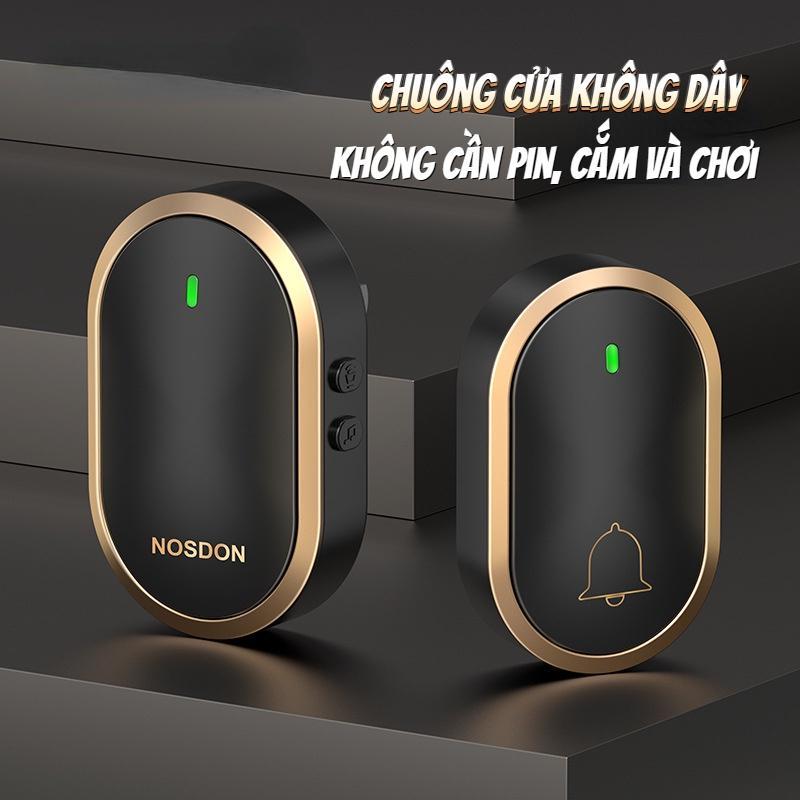 Sleep-brand.store-Chuông cửa không dây thông minh NOSDON A68, chống nước khoảng cách sử dụng trong 200M, 36 loại nhạc chuông, 110 DB 0