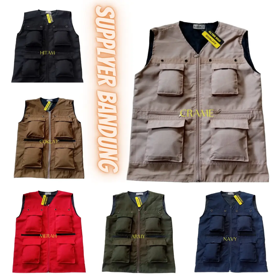 COD ROMPI TACTICAL AUTDOOR MULTIFUNGSI ROMPI CARGO BANYAK SAKU / VEST / TACTICAL / RIPSTOP / GUNUNG /OUTDOOR/511/COSTUM