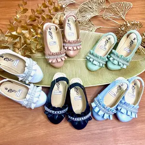 Sepatu Flat Mutiara Anak Bayi Perempuan/Sepatu Pesta Anak Perempuan Usia 1-6 Tahun