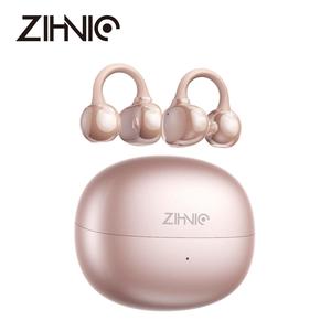 ZIHNIC S26 Clip-on Earbuds Open Ear Earbuds Wireless Bluetooth 5.4  Lightweight Open Ear Headphones with C-Shaped Bridge Slim Hook 50H Battery Waterproof for Glasses Wearers and Workouts Headset Audio