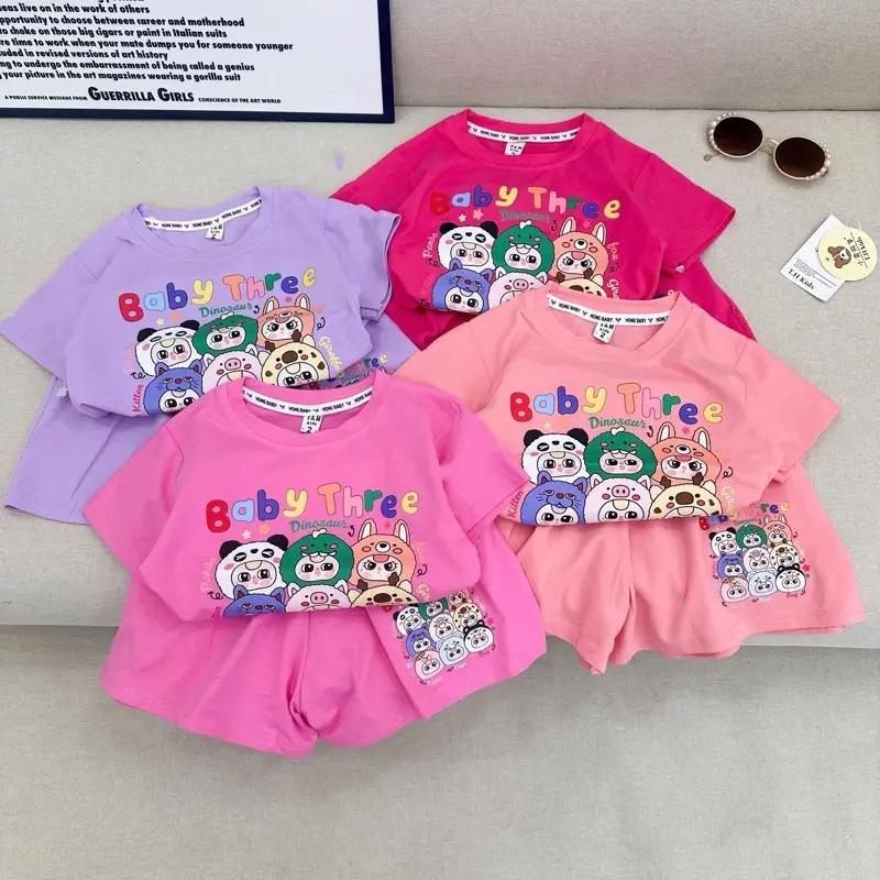 Áo+ quần combo 4 bộ 158 .Size 8-48 kg cho bé yêu