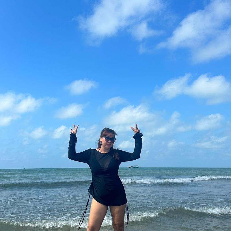 (XUONG BIGSIZE KIM) SÉT  ĐẦM THUN LƯỚI  KÈM  BIKINI RỜI  BÊN  TRONG ĐI BIỂN THÍCH  HỢP MẶT  CHO MÙA HÈ BIGSIZE  50-9 KG  Women