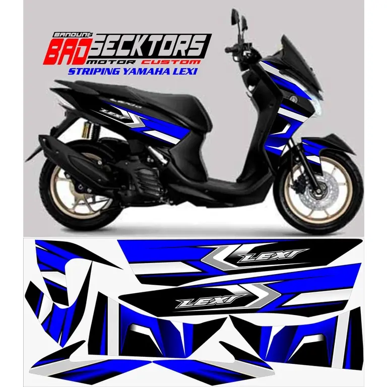 STRIPING YAMAHA LEXI MOTIF GRAFIS