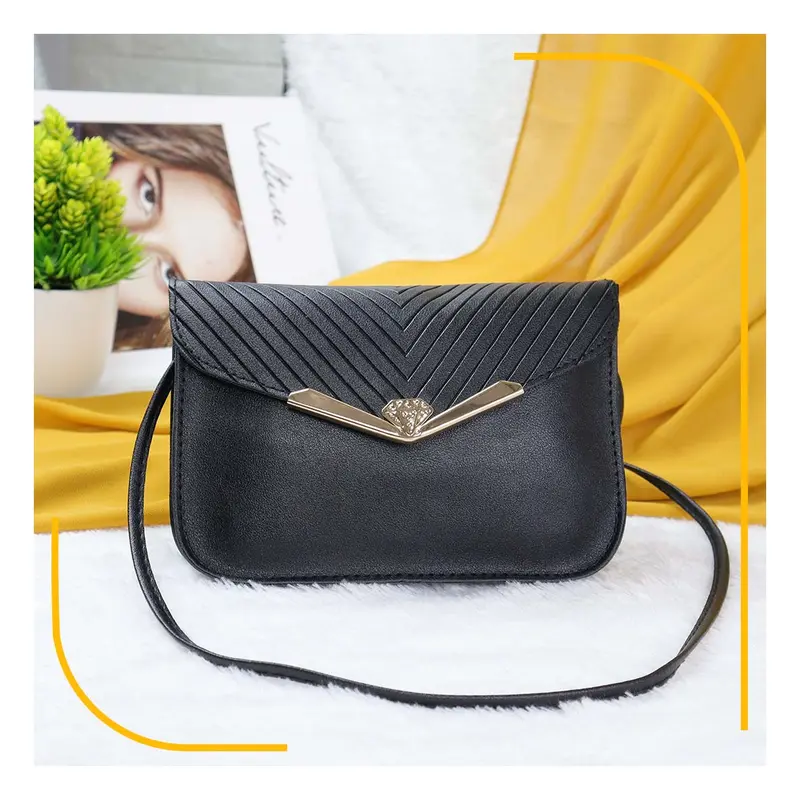 Tas Selempang Wanita Motif Amplop Bergaris 3