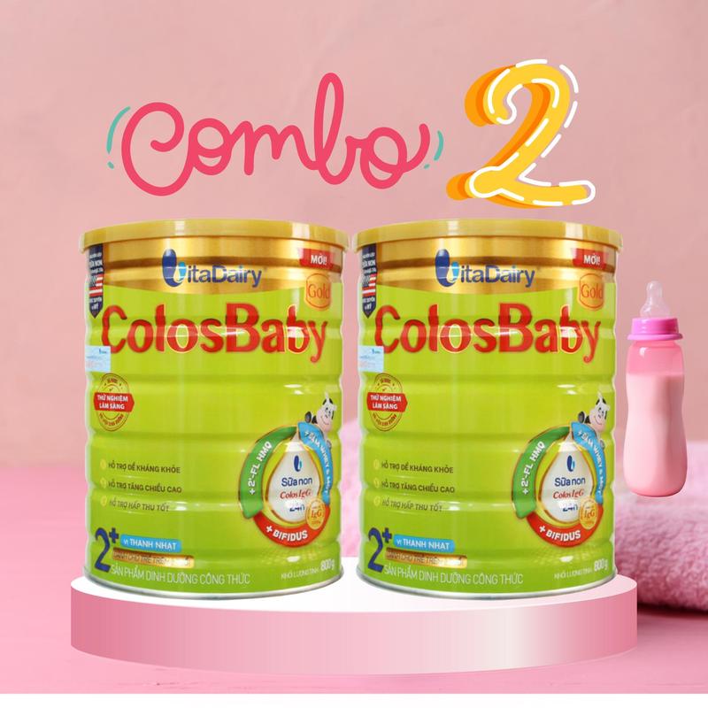[Vitadairy] Sữa bột Colosbaby Vị Thanh Nhạt lon 800g - bổ sung năng lượng giúp bé phát triển toàn diện