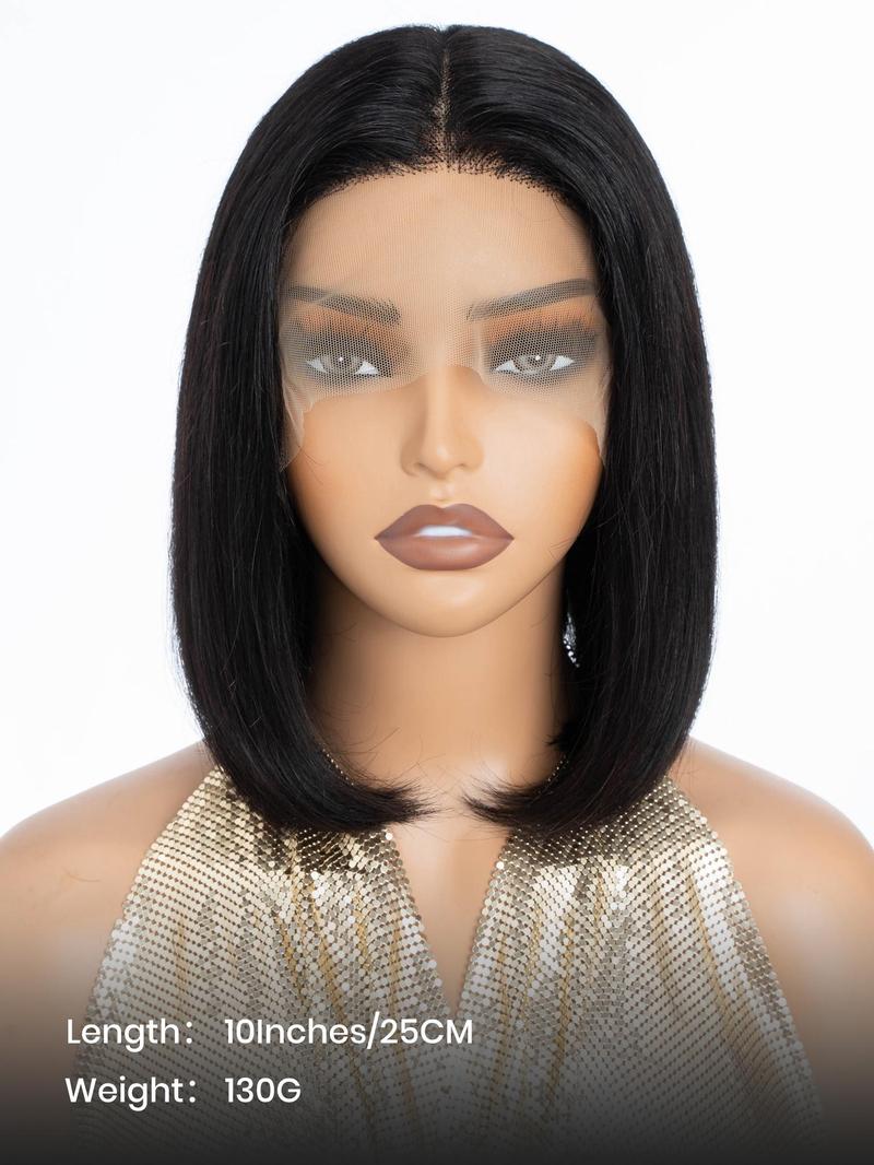 Product Introduction of 14 Inch Short Bob Wigs for Women, Gorgeous Fluffy Wigs without Bangs, Human Hair Wigs for Party, Daily Use 1