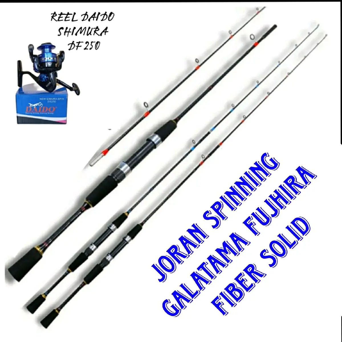 Joran Pancing Ajiro Spinning Galatama Fujhira Fiber Solid Pj 150_165_180_198cm