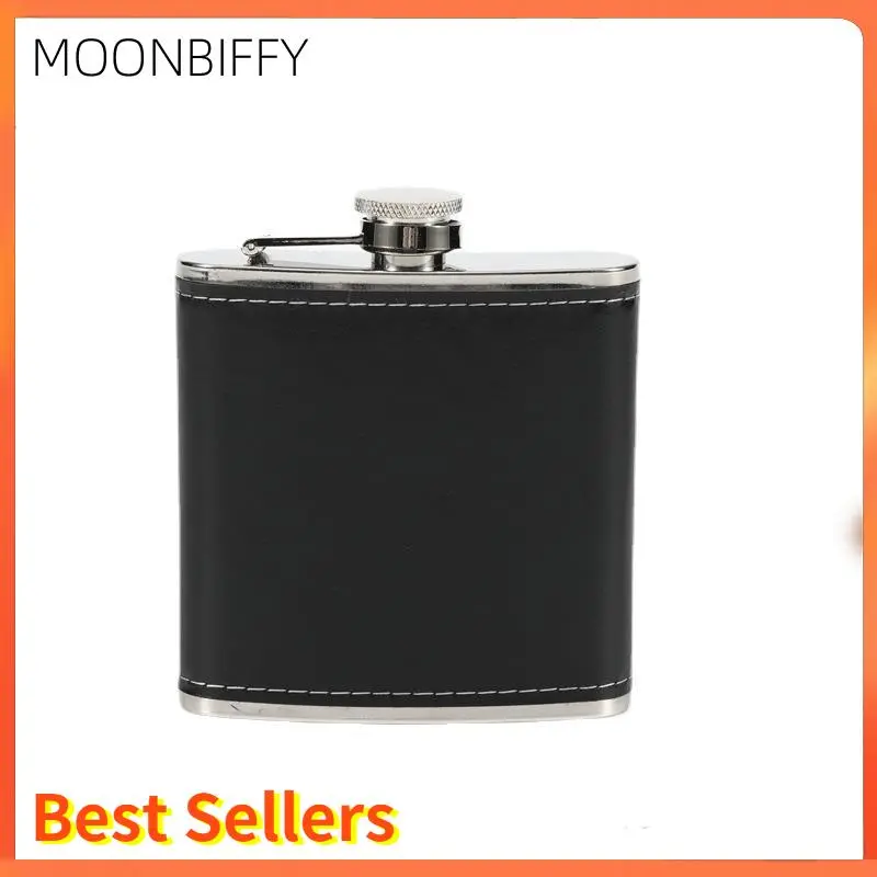 6oz Portable Stainless Steel Hip Flask Alcohol Bottle Travel Whiskey Alcohol Liquor Bottle