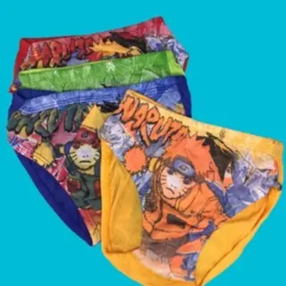 6pcs Celana Dalam Anak Laki Laki SPIDER gambar Kartun Sempak Anak Laki Laki / CD Anak Laki Laki naruto Motif Fashion 2