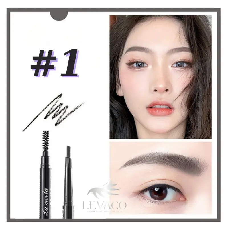 Chì Kẻ Mày Trang Điểm  2 đầu chải mày Dụng Cụ Làm Đẹp Makeup Chăm Sóc Sắc Đẹp Vẽ Lông Mày-CKM06 4