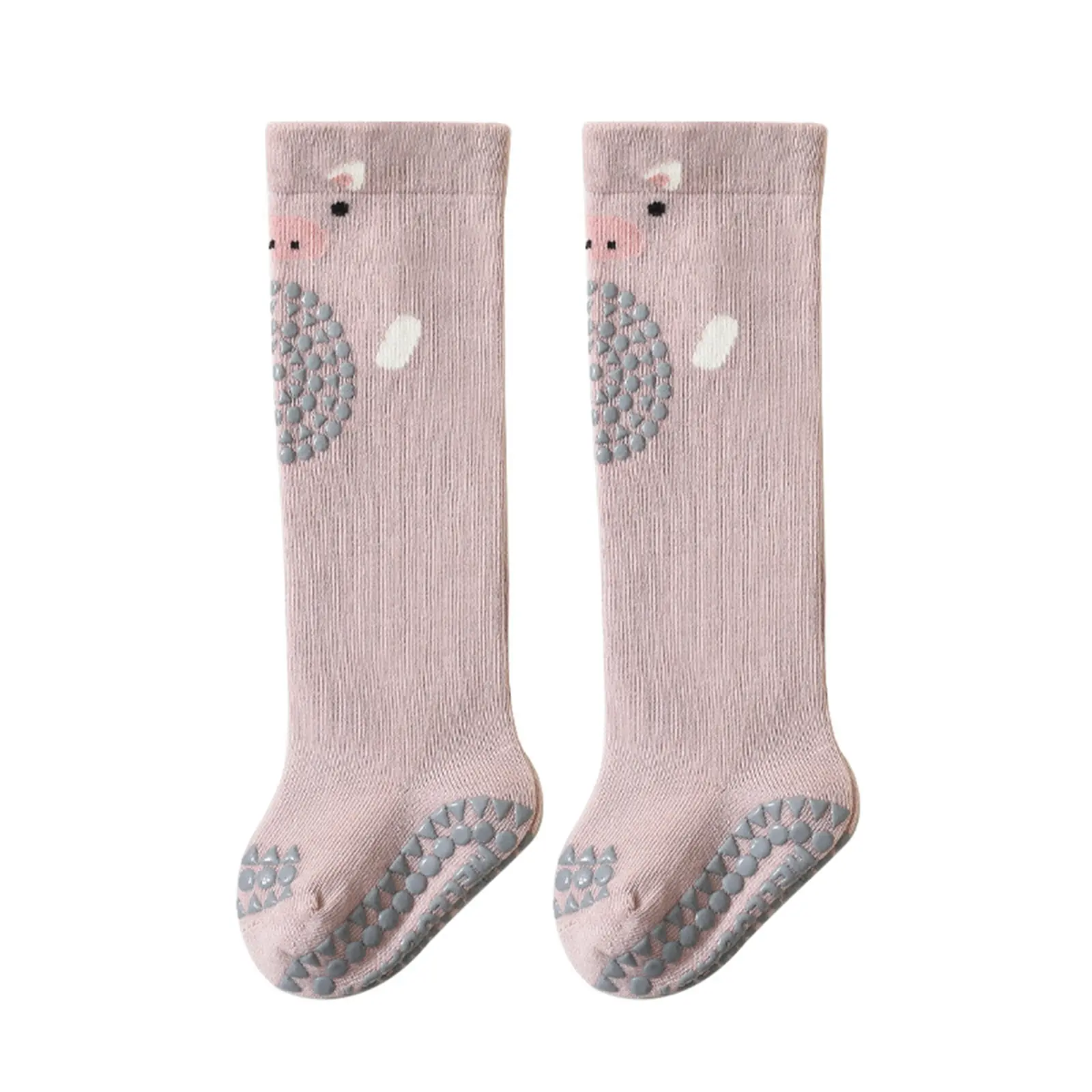 Baby Knee High Socks Breathable Non-Slip Gripper Long Socks Infant Crawling Stockings for Toddlers