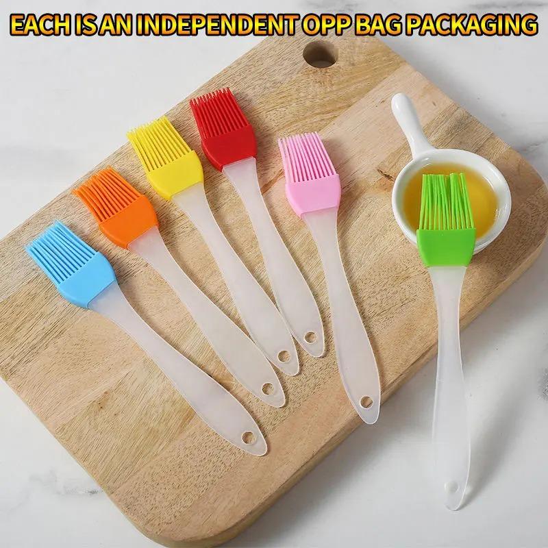 Silicone Oil Brush, Small Split Barbecue Seasoning Brush, Heat-resistant Baking Brush, Cake Oil Brush, Cooking Accessories, Kitchen Supplies 2