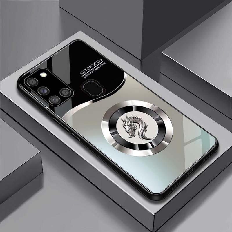 Ốp Lưng cho SAMSUNG A21S, M31, M30S, M21 Mặt lưng kính cường lực, cao cấp Họa tiết