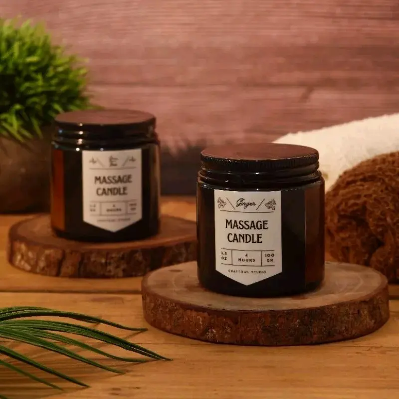 Lilin Aromaterapi Body Massage Oil Pijat Spa Scanted Candle 100ml  Minyak Urut Body Serum