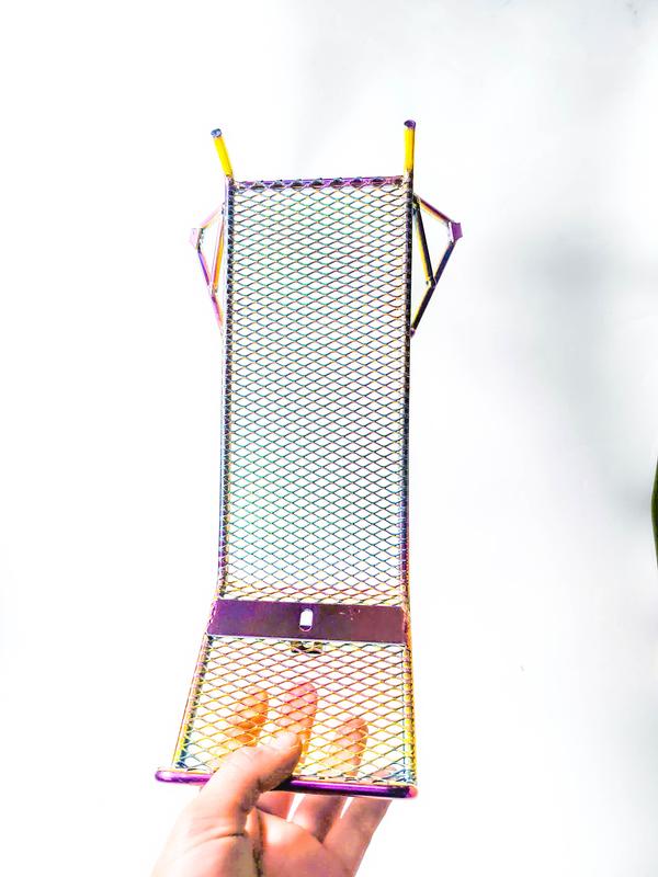 Baga INOX lưới Xi Titan 7 màu gắn xe máy (chỉ lắp xe WAVE LỚN WAVE A 110cc) WAVE 17-25. Phụ Tùng Phụ Kiện bagaluoi wave  titan