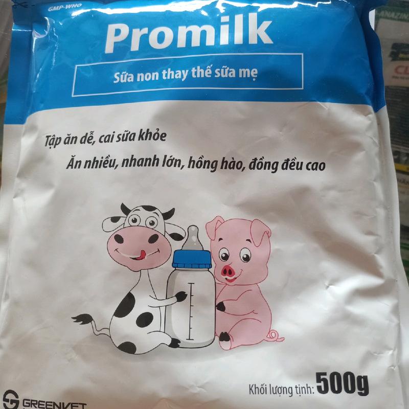 Promilk 500g sữa non thay thế sữa mẹ dành cho chó, mèo, heo, trâu, bò, dê, cừu.