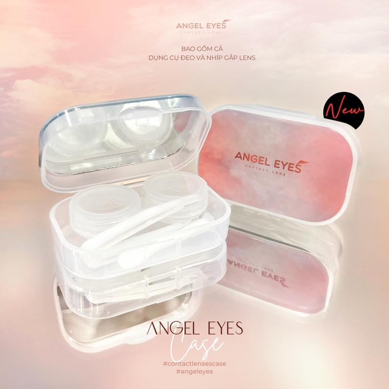 Khay gương đựng lens kèm bộ dụng cụ đeo lens (nhíp gắp lens, que đeo lens) | Angel Eyes Contact Lens