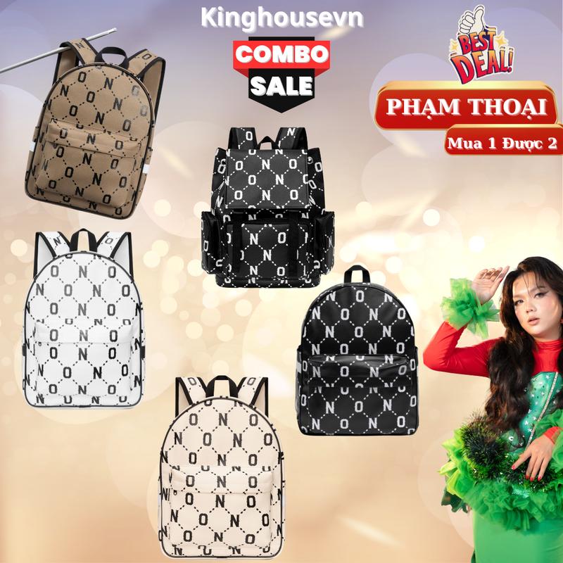 <MUA 1 TẶNG 1> Balo Da Packback Packback Đi Chơi - Đi Học -Balo CHống Nước - Họa Tiết On