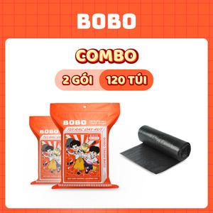Bịch Nhỏ 120 Túi Rác BOBO Có Dây Rút Treo Tường Chất Liệu HDFE Siêu Chiu Lực
