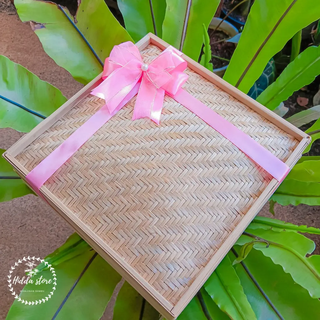 klakat bambu kotak/klakat kukusan 35 cm