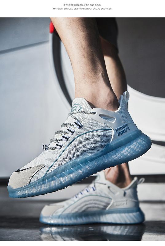 Product Introduction of Summer Outdoor Leisure Unisex Shoes Flying Woven Breathable Mesh Surface Shoes Running Sneakers 6
