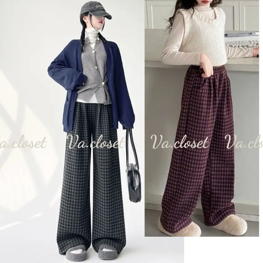 [HàngQc] Quần kẻ size đến 70kg mềm rủ không xù , hàng loại xịn đẹp