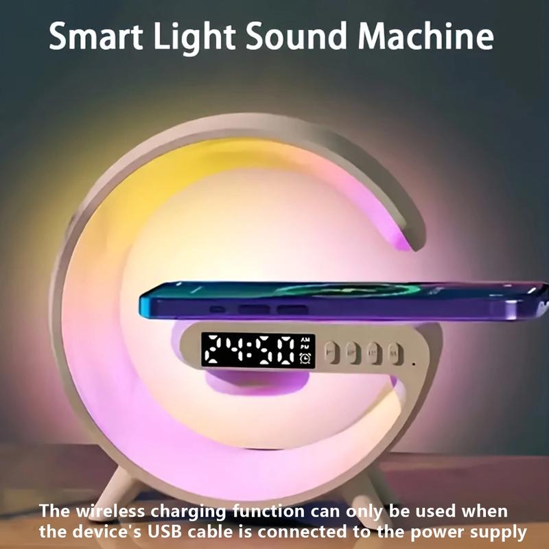 Product Introduction of Loa Bluetooth G63 Đồng hồ báo thức sạc thông minh không dây Loa Bluetooth có đèn ngủ đầy màu sắc mát mẻ 6