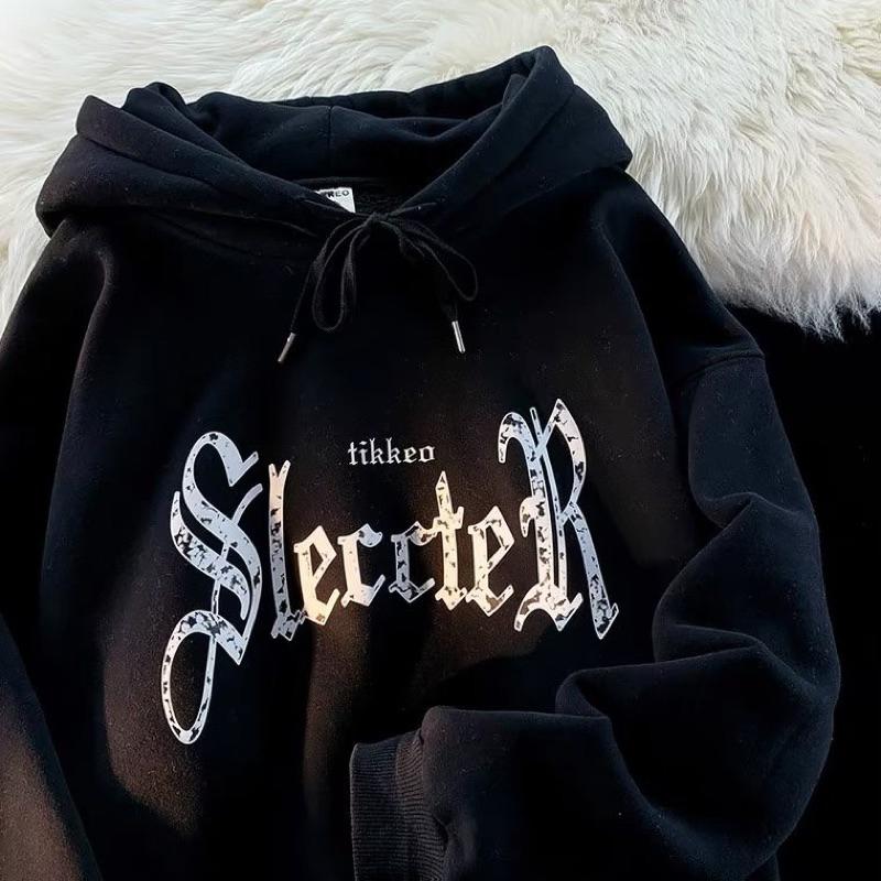 Áo hoodie form rộng nam nữ vải nỉ bông dày dặn sleccter Menswear Dài Tay 7