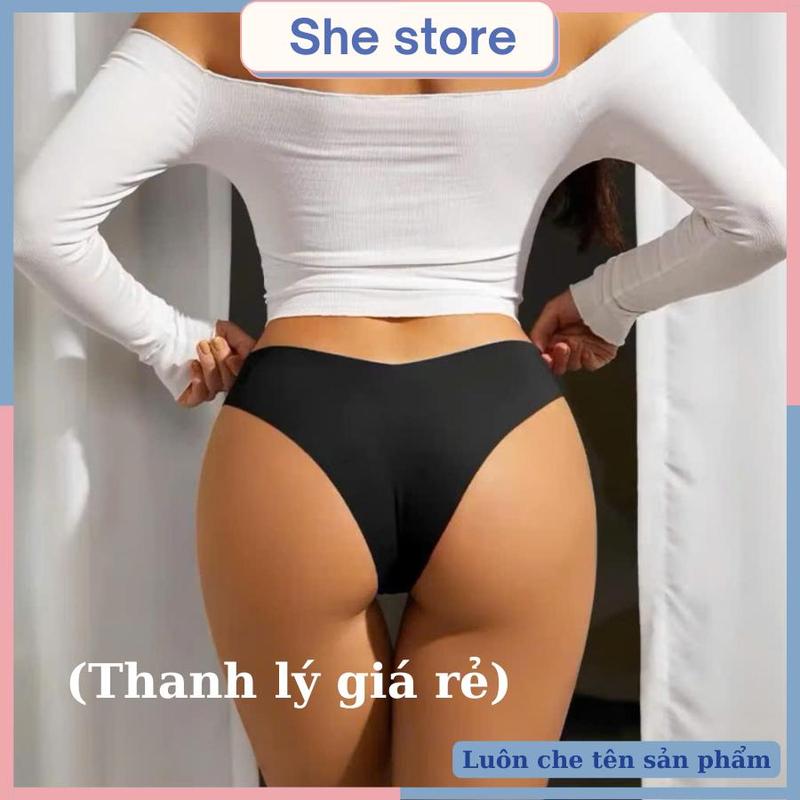 Combo 10 Quần lót nữ lọt khe siêu mỏng nhẹ, quần chip su tàng hình, không đường may, cạp chữ y (Thanh lý giá rẻ) - K02 0