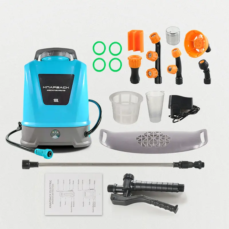 Semprotan Tanaman Elektrik dengan Kapasitas 5L - 10L dan Baterai Lithium 2600mAh - Nozzle, Aluminium, Pipa, Selang, Usb Air Sprayer 7